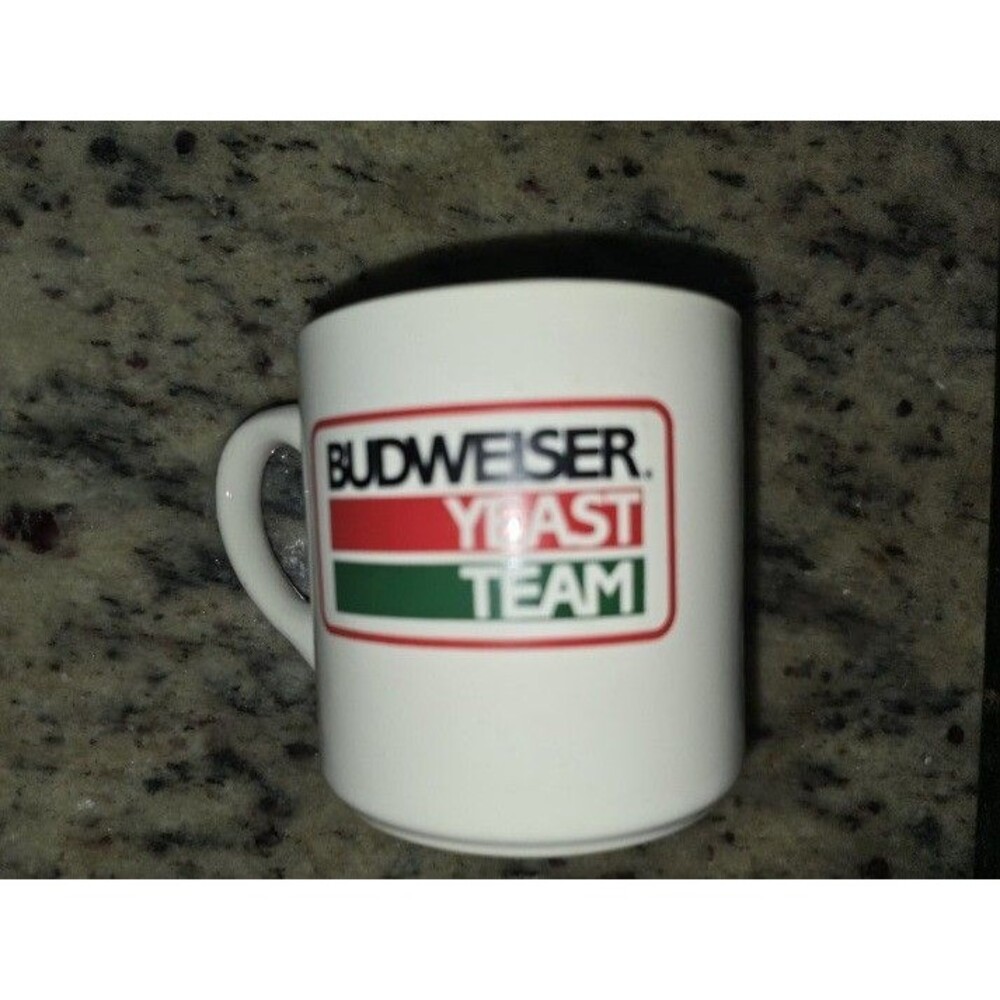 Rare Vintage Budweiser Mug Anheuser Busch Employee Cup Made In USA  70' Or 80's